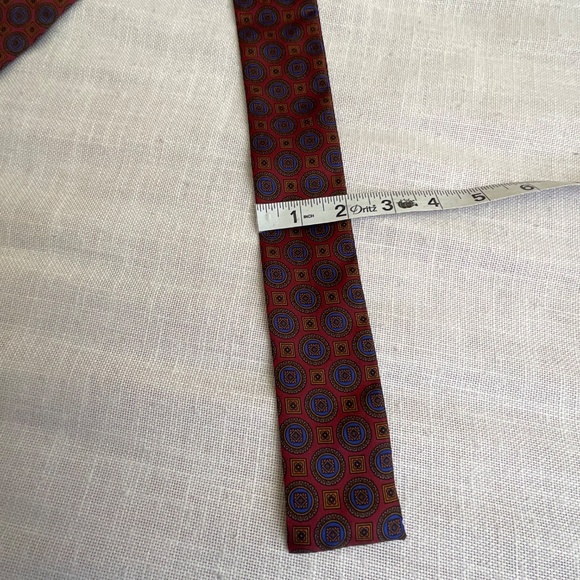 NWT Vintage Symphony Silk Foulard Scarf Geometric Print Bandana Wrist Bag Wrap - Picture 6 of 11